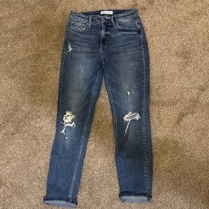 Flying Monkey Dark Blue Distressed Skinny Jeans